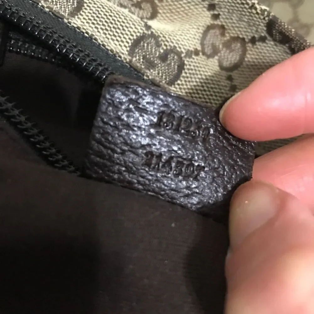 Gucci Gg canvas tote with web straps